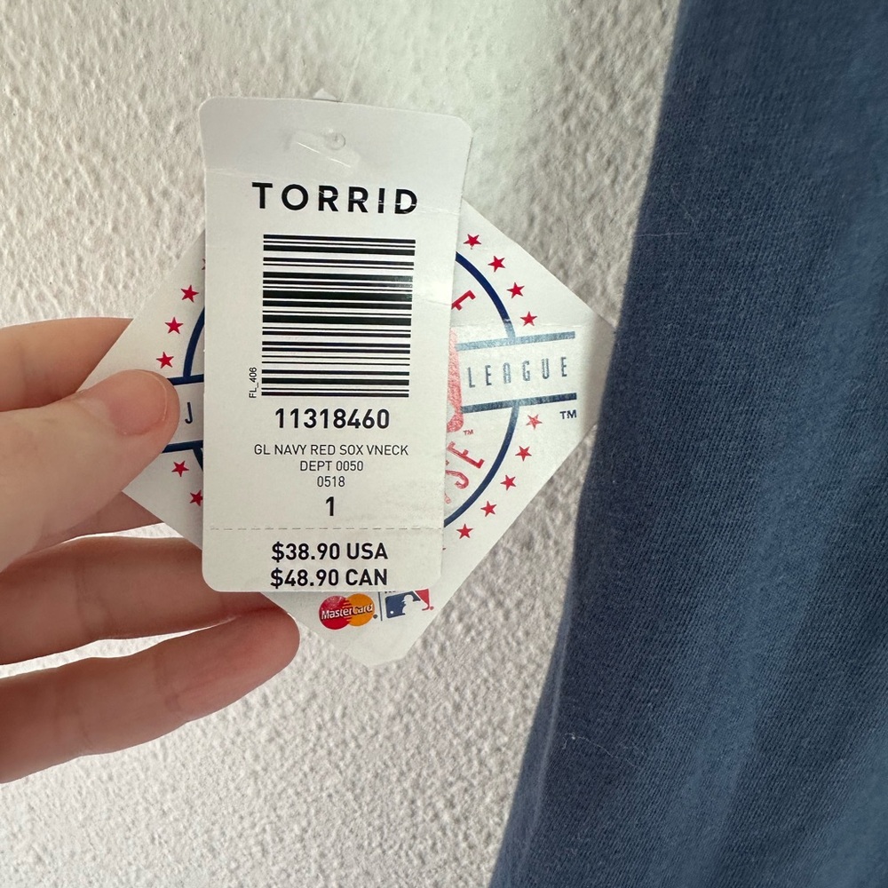 New Torrid Boston Red Sox Tee 1X - Picture 6 of 7